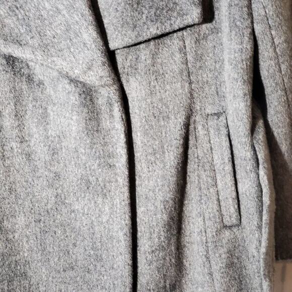 CALVIN klein Wool Blend Shawl Collar Belted Coat plus size 14 - Picture 6 of 13